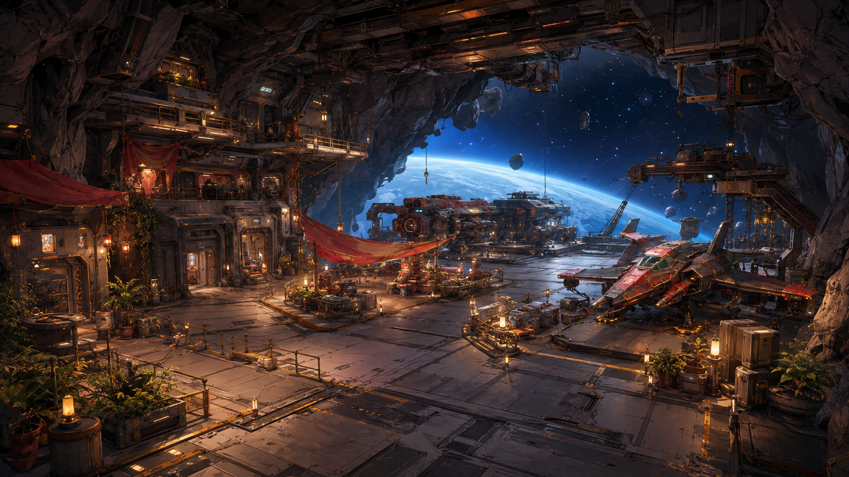 A pirate port in Void Sirens